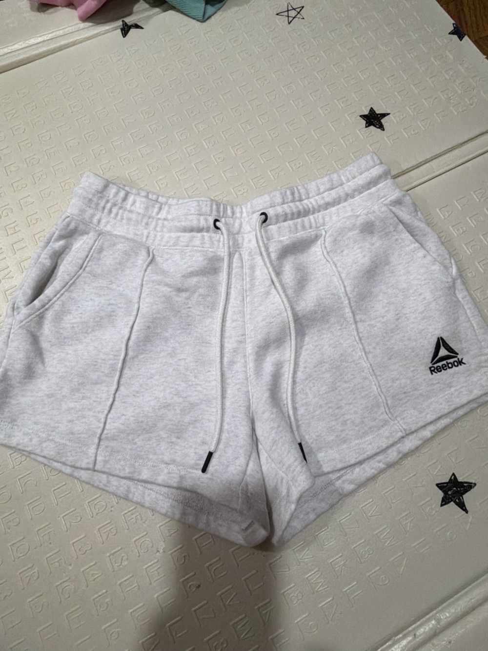 Reebok Light Gray Women's Fleece Shorts